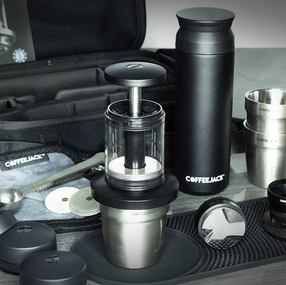 COFFEEJACK™ Mini (V1) Ultimate Travel & Camping Package